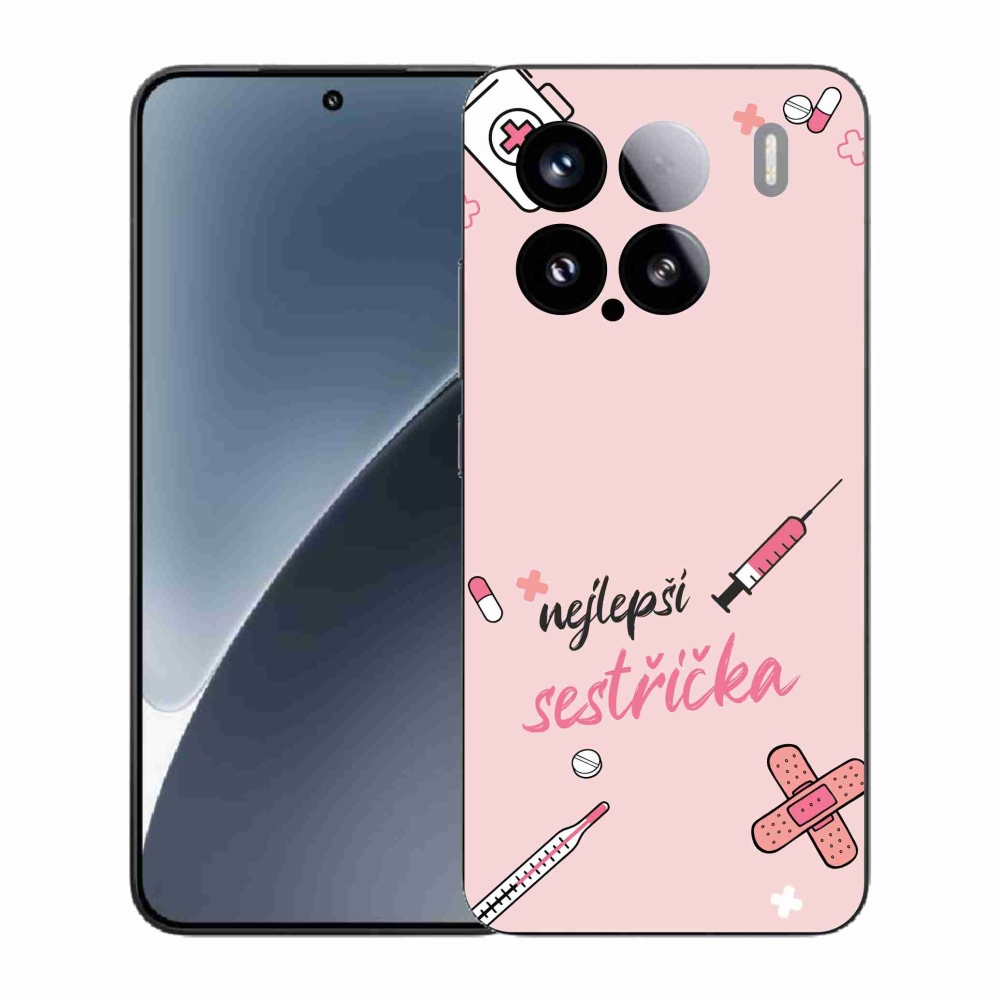 Gél borító mmCase a Xiaomi 15 - legjobb kishúg rózsaszín háttérrel