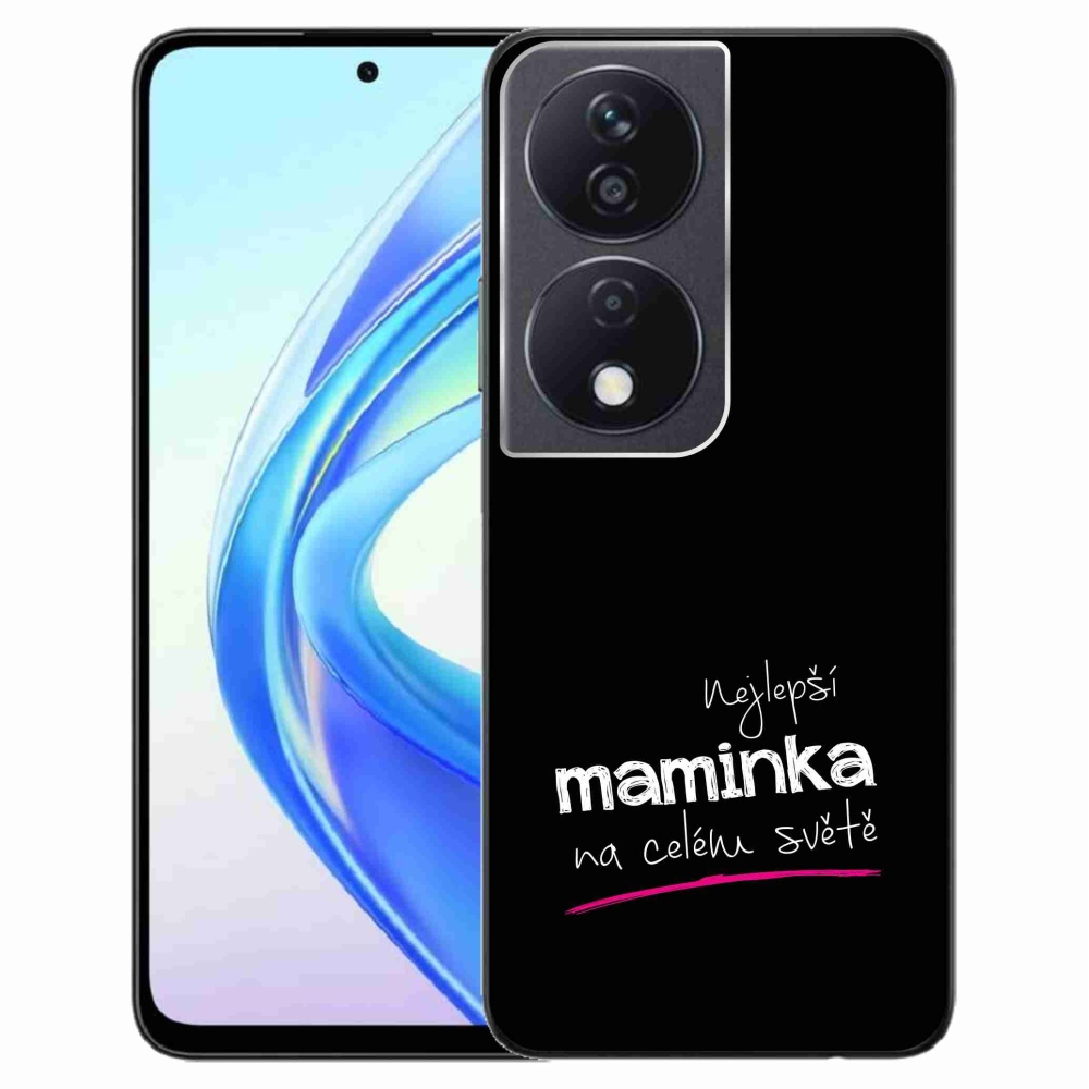 Gél borító mmCase a Honor X7b/Honor 90 Smart számára - Best Mom 4 fekete háttérrel
