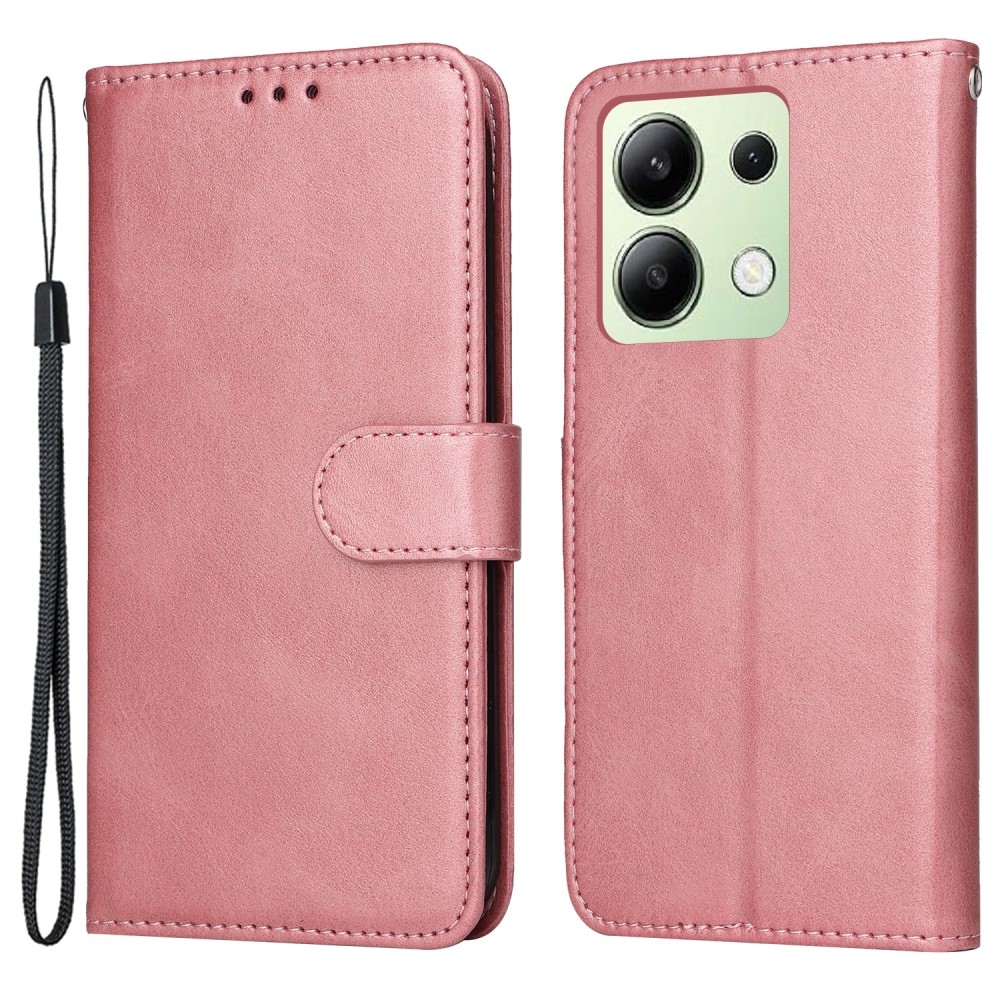 Tárcás könyv tok Xiaomi Redmi Note 13-hoz - rózsaszín