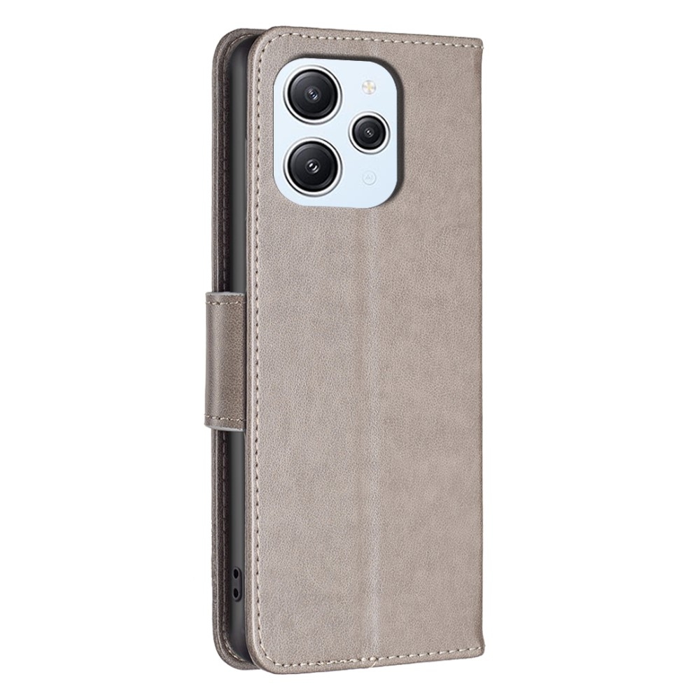 Pillangó könyv tok Xiaomi Redmi 12 4G/5G - szürke