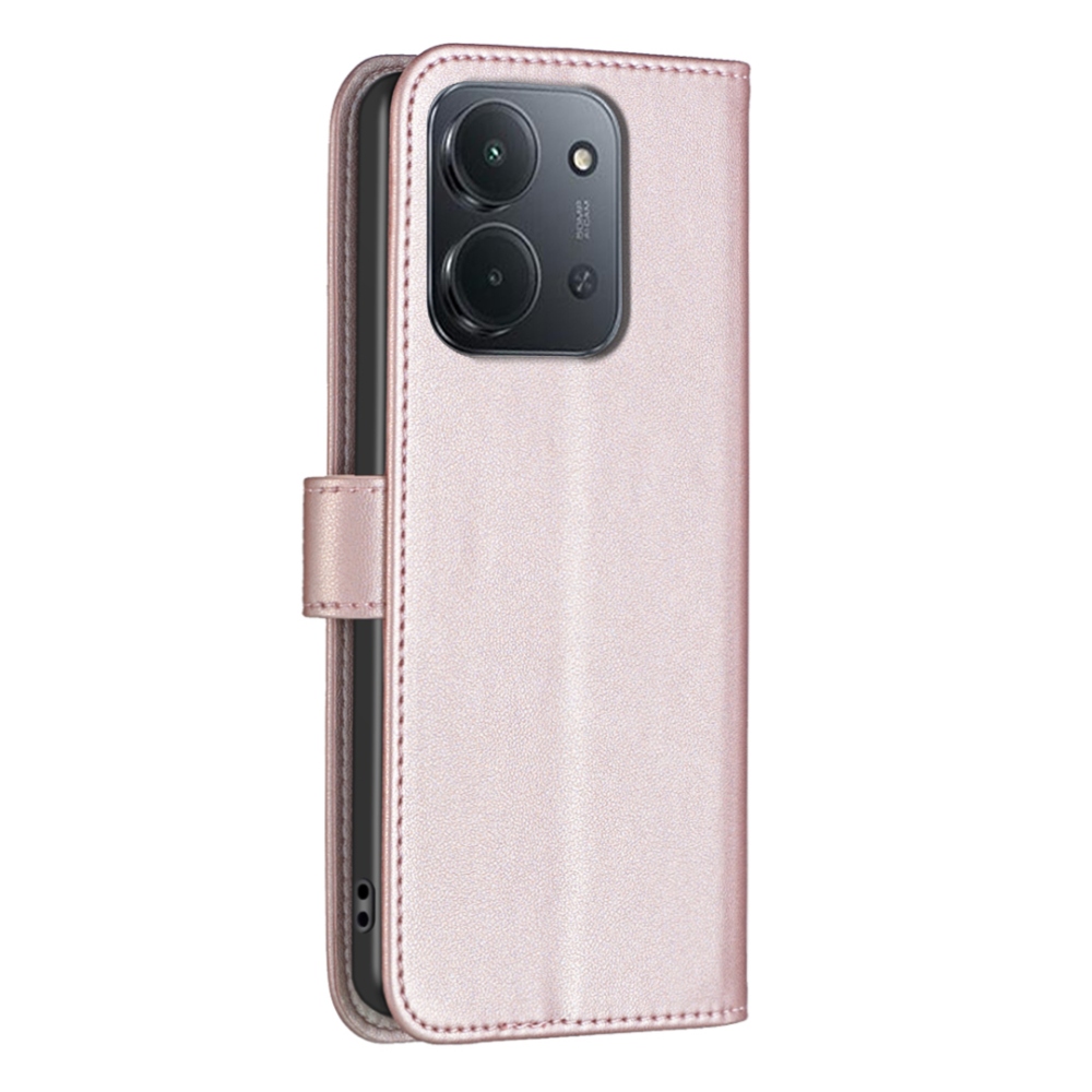 BNF könyv tok Xiaomi Redmi 15C 4G/5G (173mm) - rózsa arany