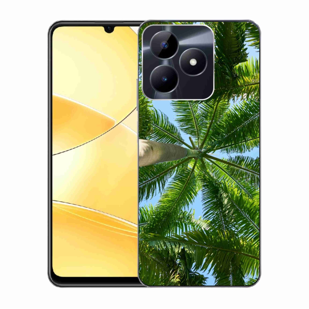 Zselés borító mmCase a Realme C51/C53 készülékhez - pálmafák