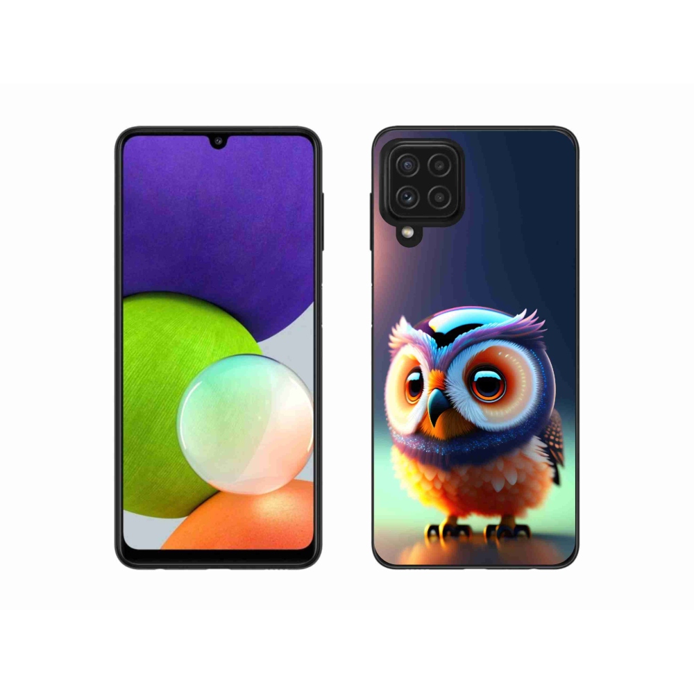 Zselés borítás mmCase Samsung Galaxy A22 4G - bagoly