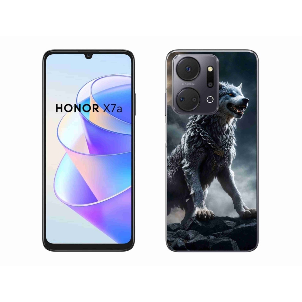 Zselés borítás mmCase a Honor X7a készülékhez - farkas 1