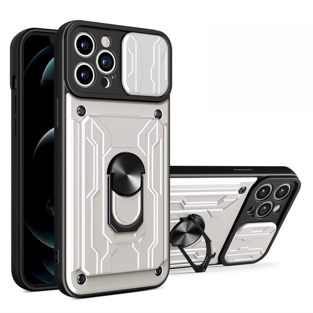 Tartós csúszásálló borító iPhone 15 Pro Max készülékhez - fehér