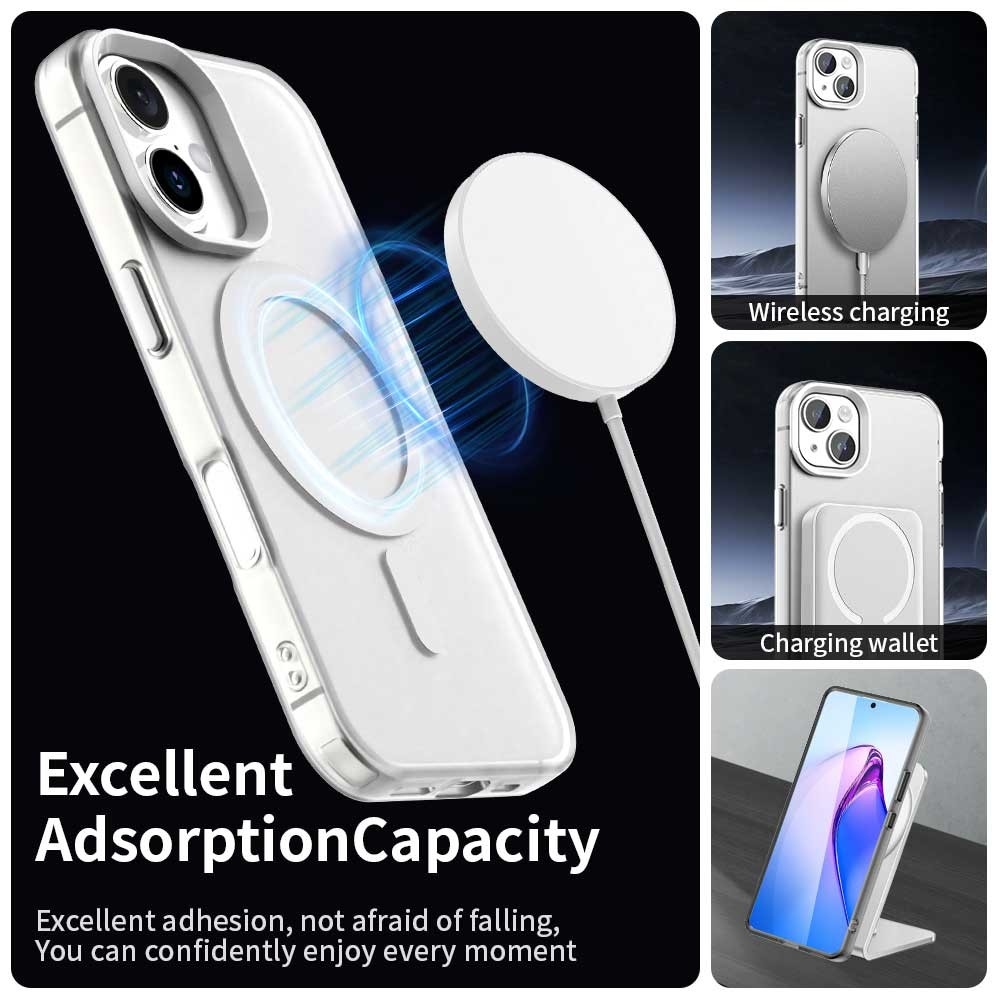 Candy zselés tok MagSafe iPhone 17 készülékhez - fehér