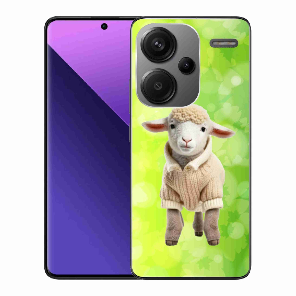 Gél borítás mmCase a Xiaomi Redmi Note 13 Pro+ 5G számára - bárány pulóverben