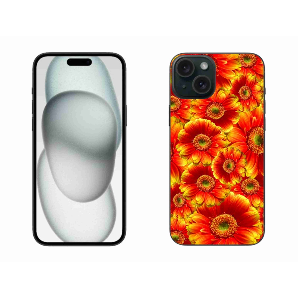 Gél borítás mmCase iPhone 15 Plus készülékhez - gerbera 1