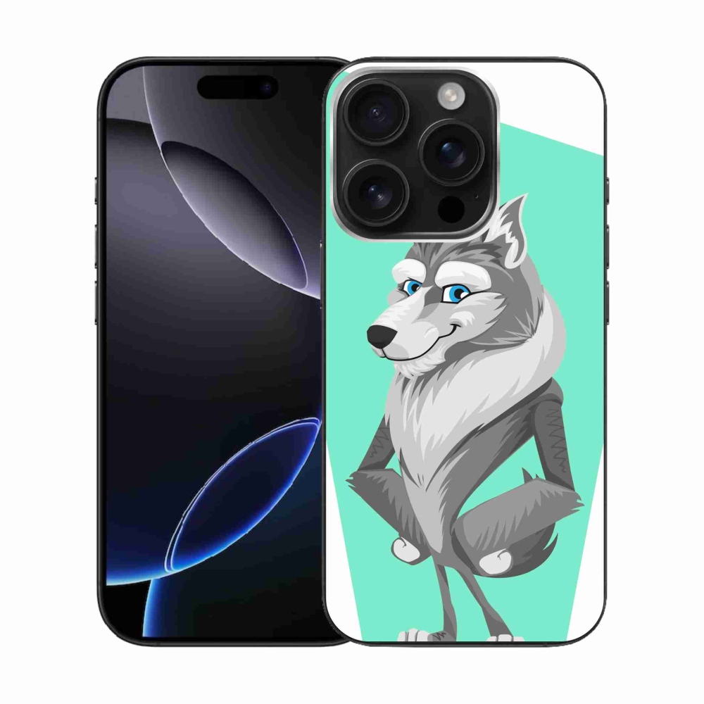 Zselés borítás mmCase iPhone 16 Pro készülékhez - rajzfilmfarkas