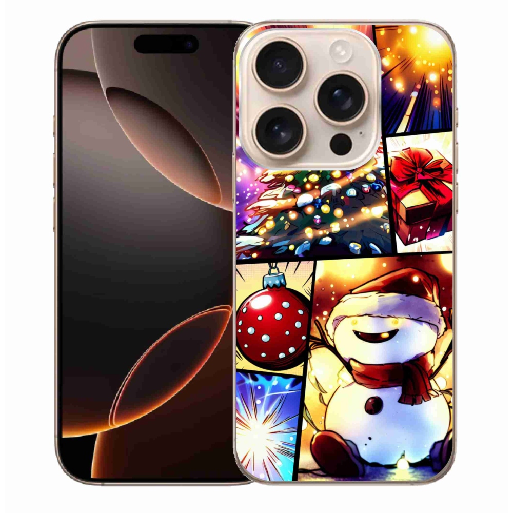 Gél borítás mmCase iPhone 16 Pro Max készülékhez - karácsonyi motívumok 1