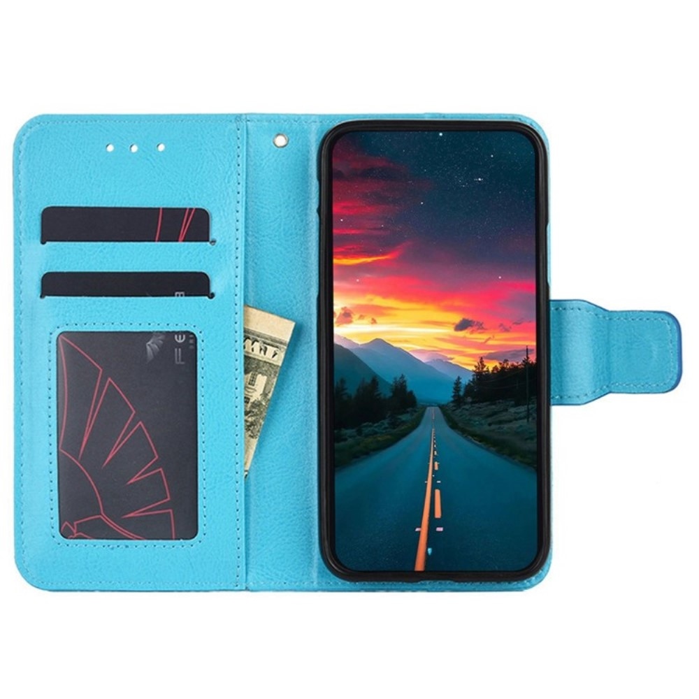 Könyvtáska tok Huawei Nova 12i - világoskék színben
