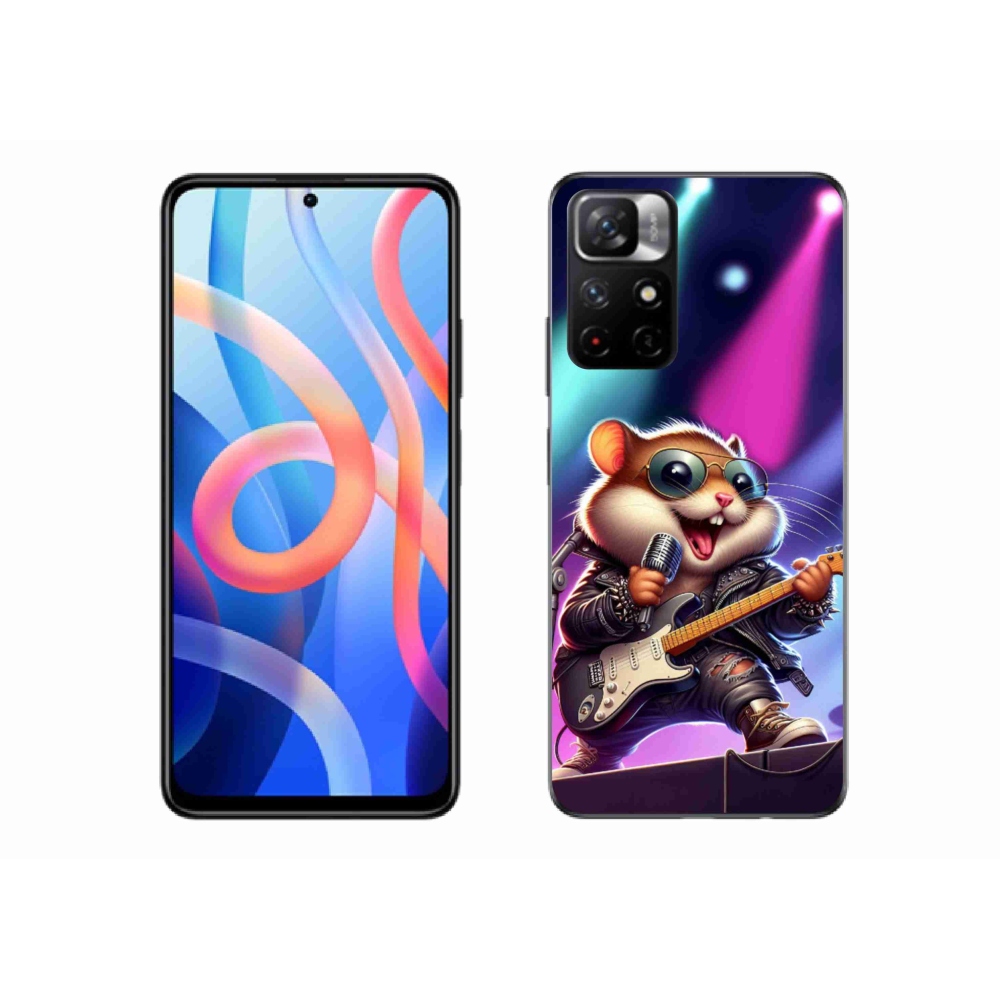 Gél borítás mmCase a Xiaomi Poco M4 Pro 5G-hez - hörcsög hintalóval