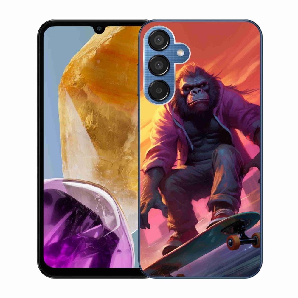 Zselés borítás mmCase Samsung Galaxy M15 5G - gorilla gördeszkán