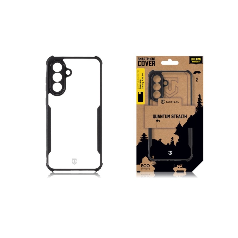 Tactical Quantum Stealth Cover for Samsung Galaxy A56 5G Clear/Black (átlátszó/fekete)