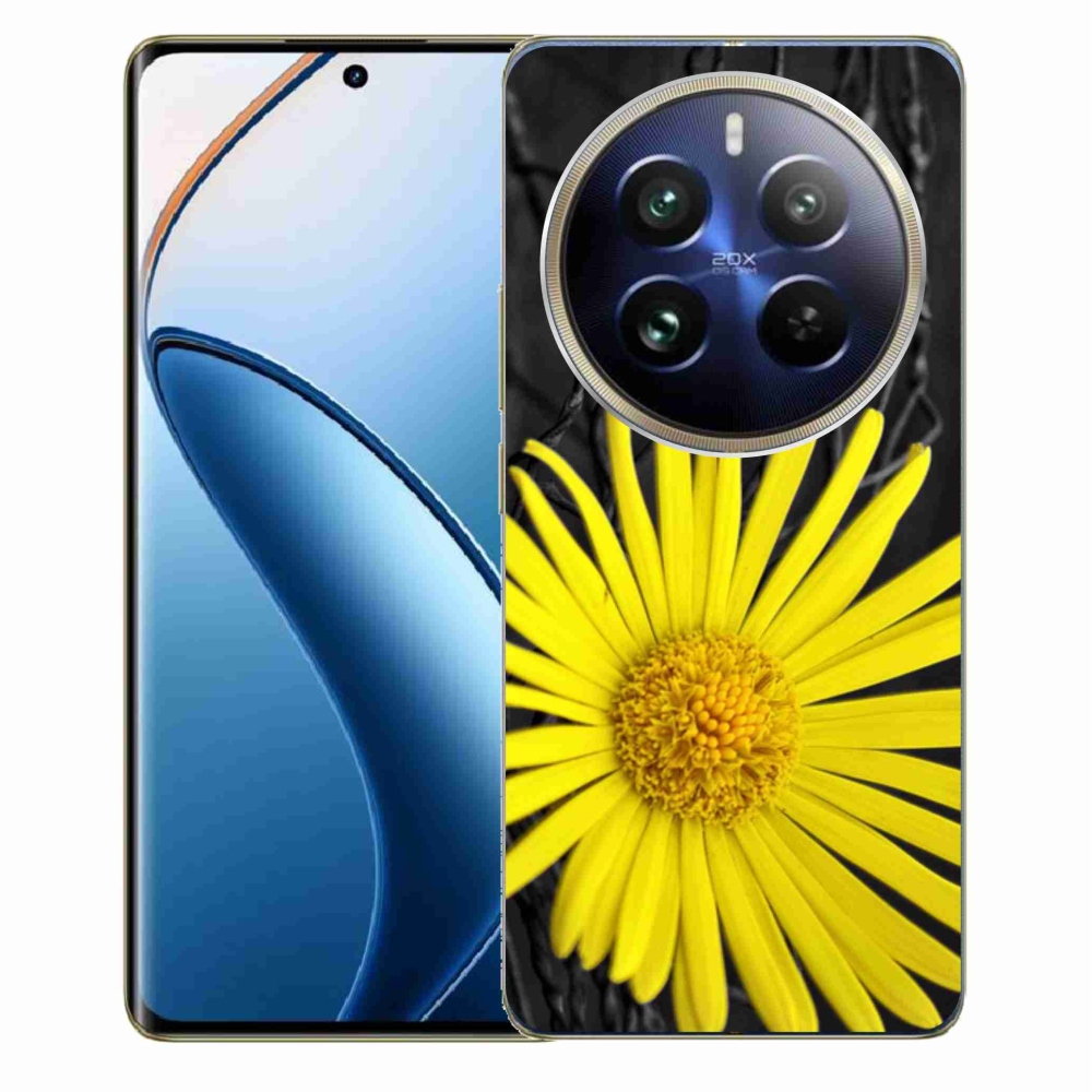 Gél védőburkolat mmCase a Realme 12 Pro 5G/12 Pro+ 5G készülékhez - sárga virág