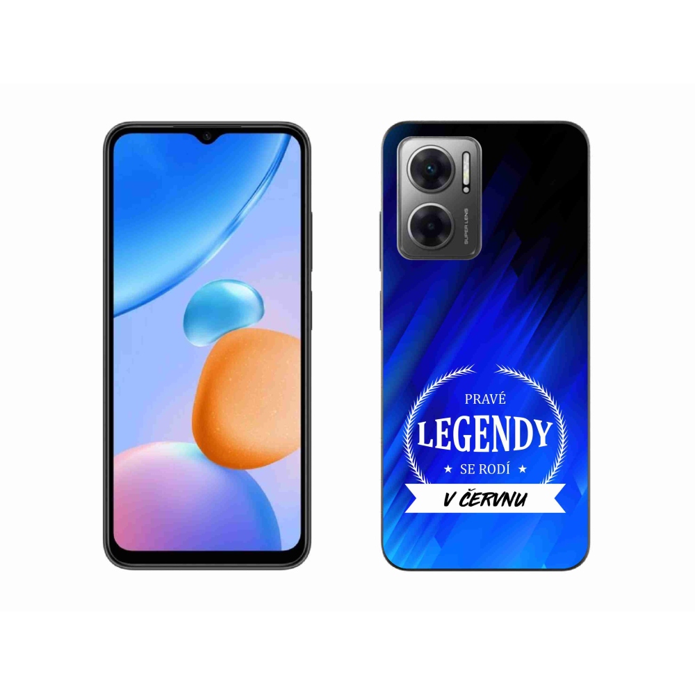 Gél borítás mmCase a Xiaomi Redmi 10 5G-n - Legendák júniusban kék háttérrel