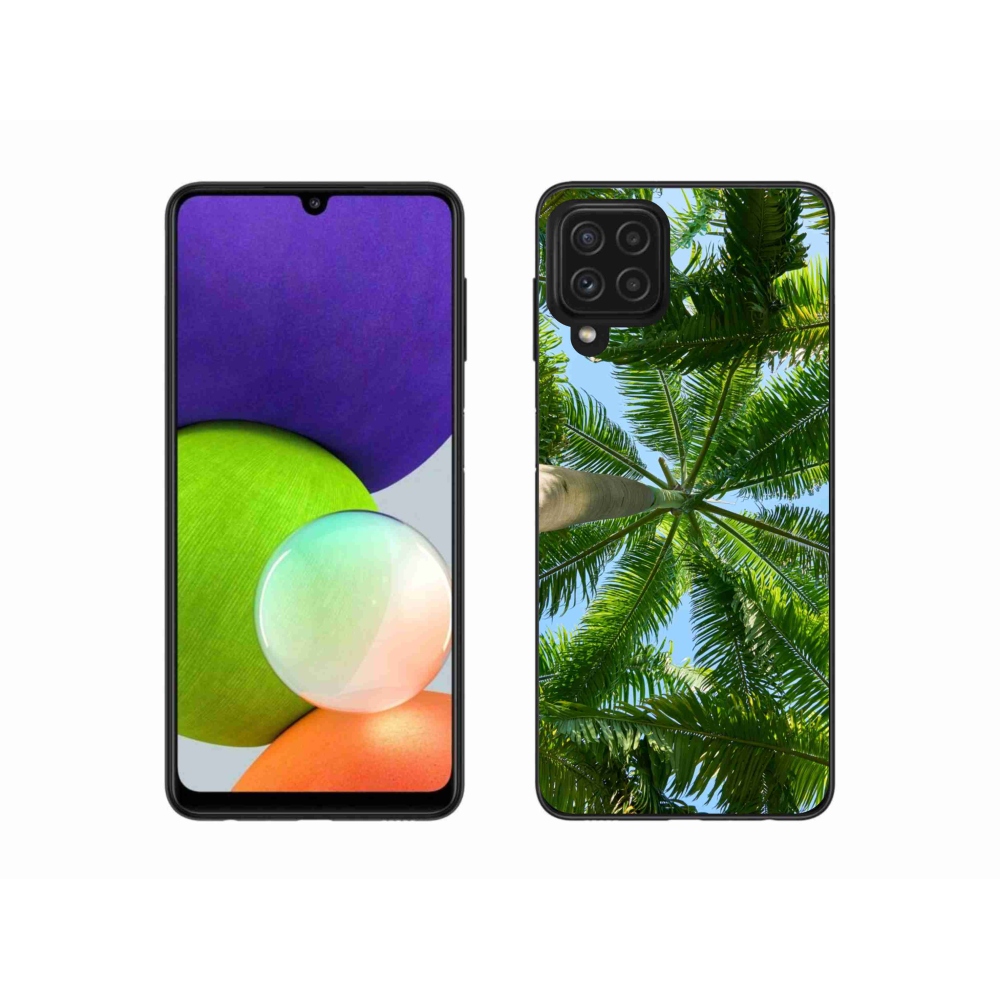 Gél borítás mmCase Samsung Galaxy A22 4G - pálmafa - Samsung Galaxy A22 4G - pálmafa