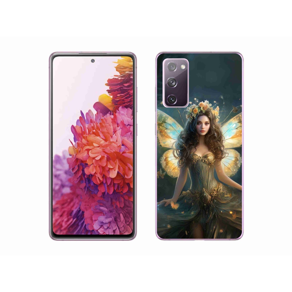 Gél borítás mmCase Samsung Galaxy S20 FE - pillangó nőhöz