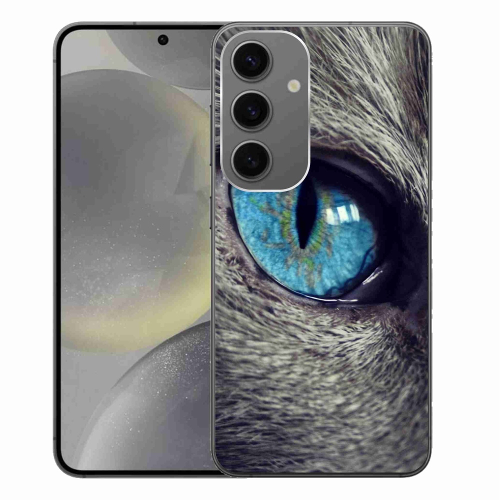 Gél védőhuzat mmCase Samsung Galaxy S24+ - kék macskaszem