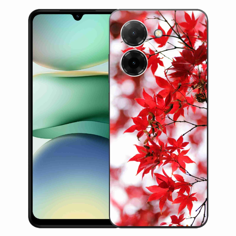 Gél borítás mmCase a Xiaomi Redmi A5 (171.7x77.8x8.3mm) - piros levelek