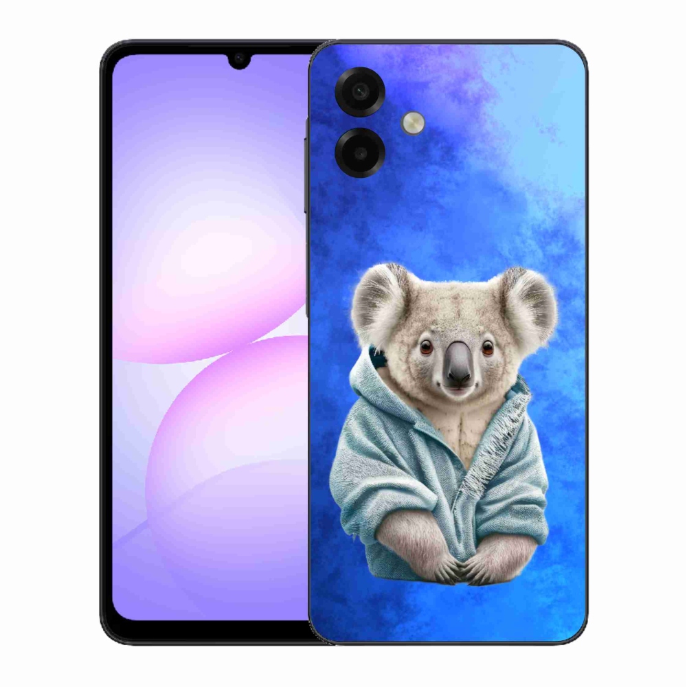 Zselés borítás mmCase Samsung Galaxy A07 4G - koala pulóverben
