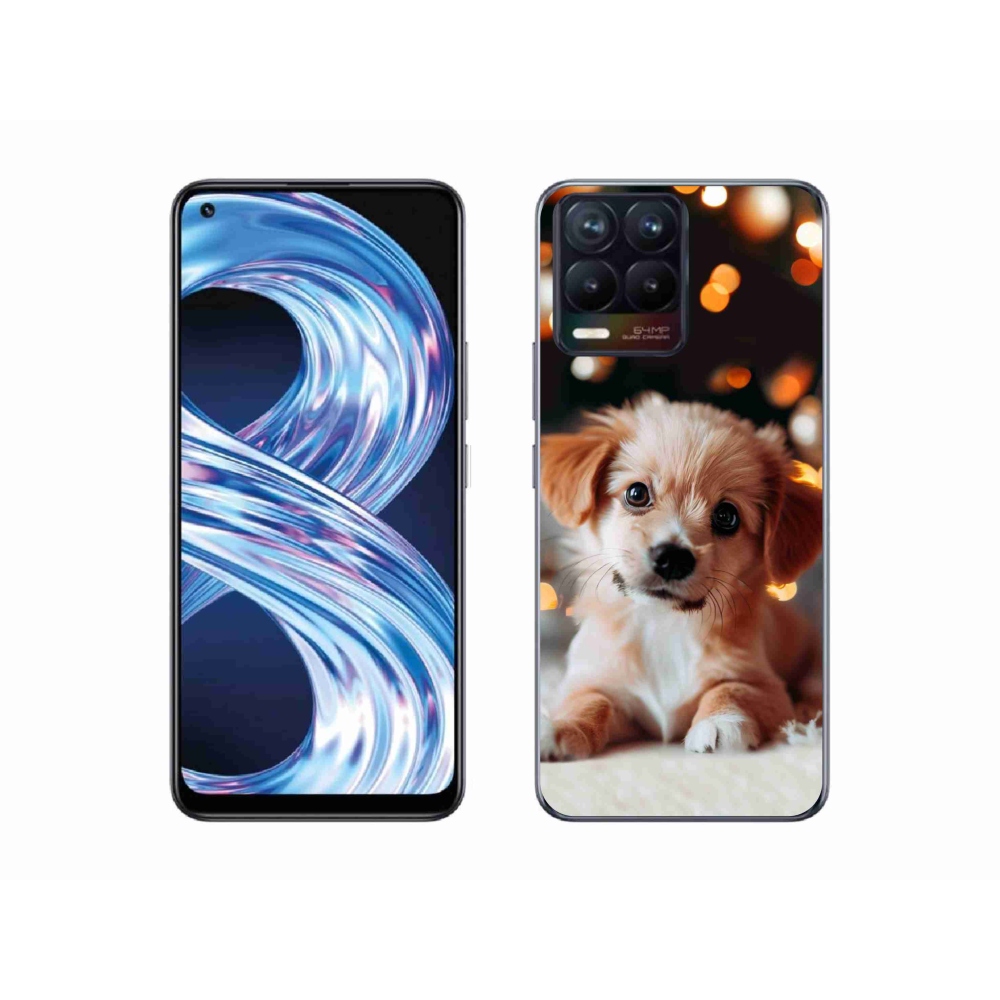 Gél borítás mmCase a Realme 8 Pro-hoz - kölyökkutyakölyök