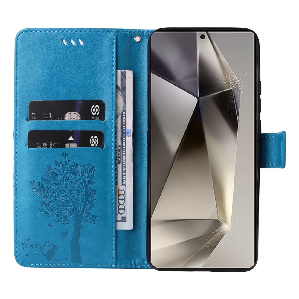 Fák könyve tok Samsung Galaxy S25 Ultra - kék