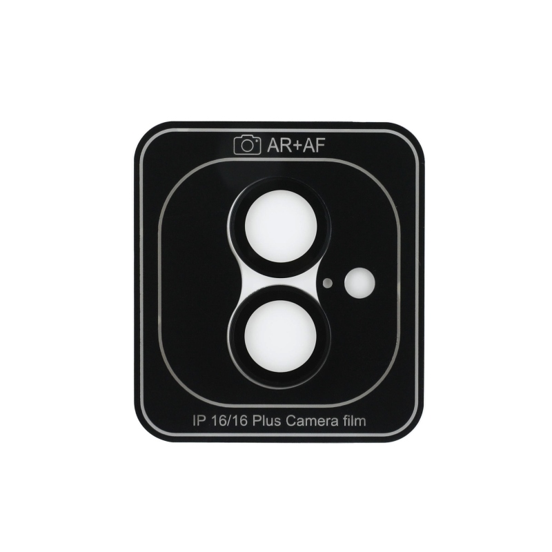 Guess fém objektívvédő iPhone 16/16 Plus készülékhez Fekete