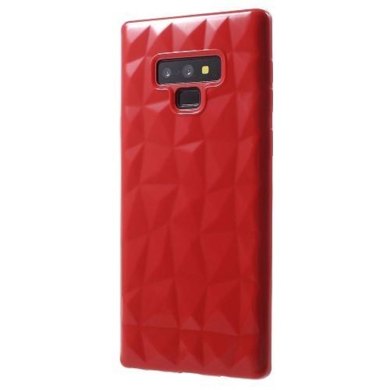 3D gyémánt zselés tok Samsung Galaxy Note9-hez - piros
