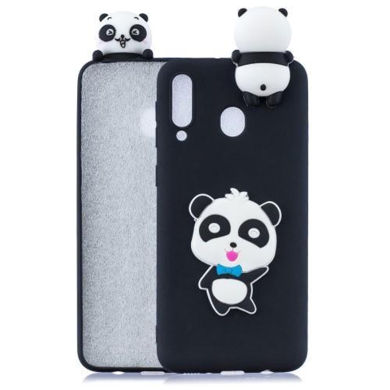 3D mintás zselés tok Samsung Galaxy M20 készülékhez - panda