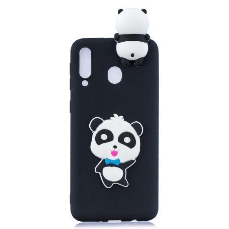 3D mintás zselés tok Samsung Galaxy M20 készülékhez - panda