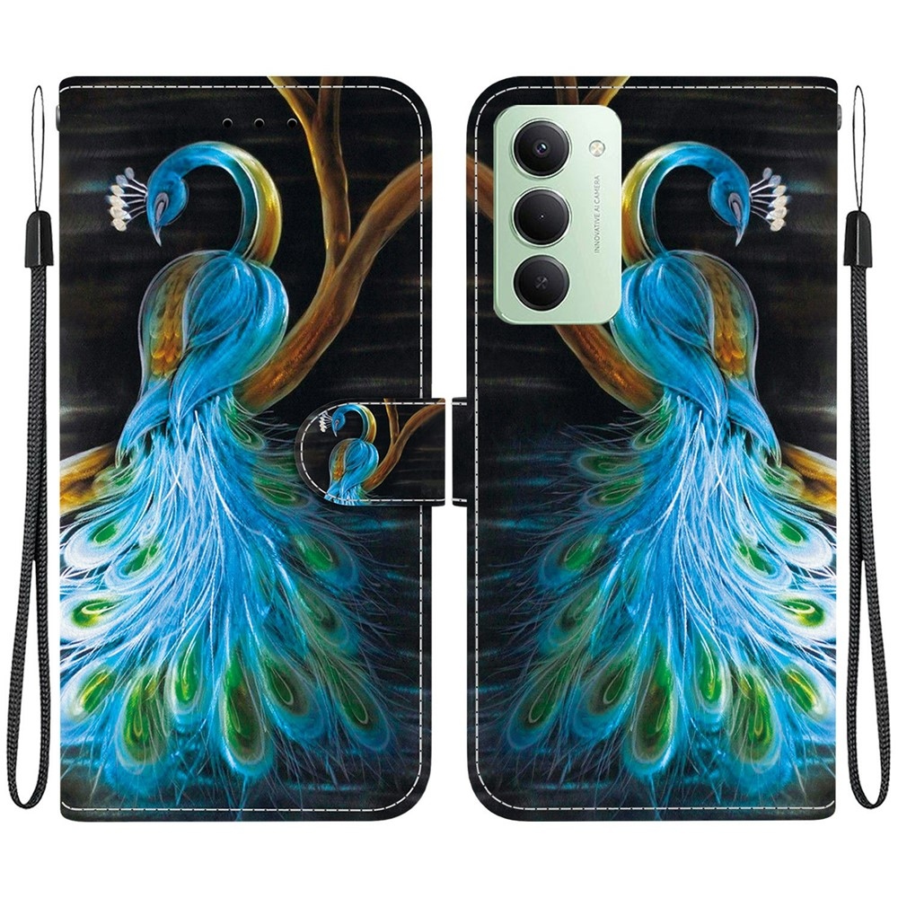 Sokoldalú könyvtáska Xiaomi Redmi 15 4G (171mm) - páva
