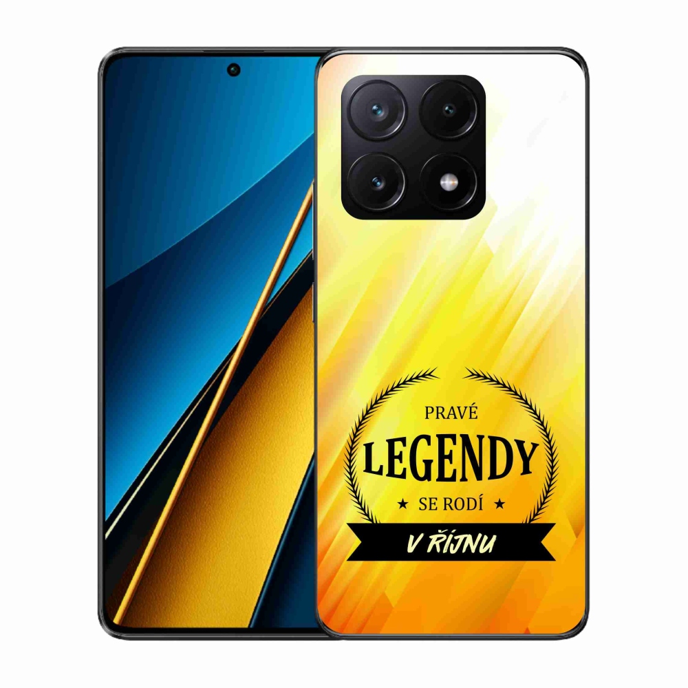 Gél borítás mmCase a Xiaomi Poco X6 Pro 5G-n - Legendák októberben sárga háttérrel