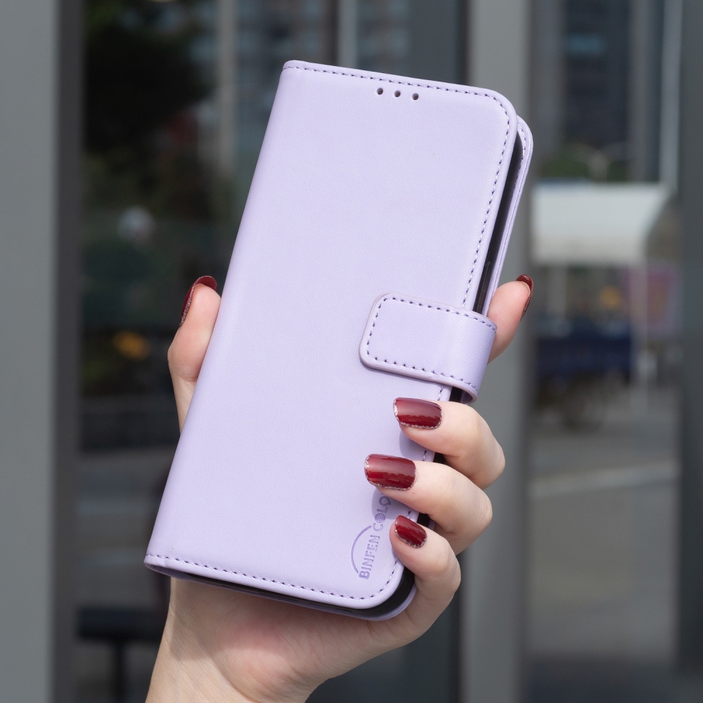BNF könyvtáska iPhone 17 Pro készülékhez - világos lila