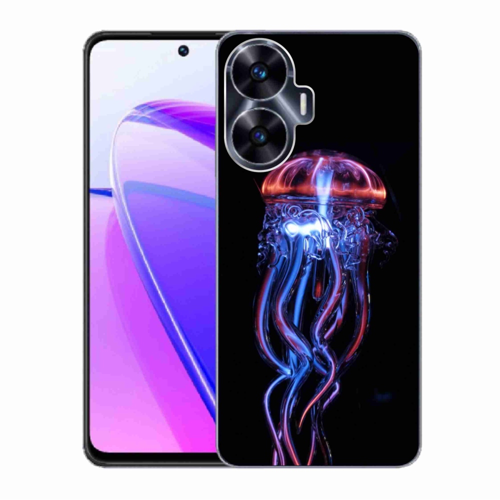 Gél borító mmCase a Realme C55 készülékhez - medúza