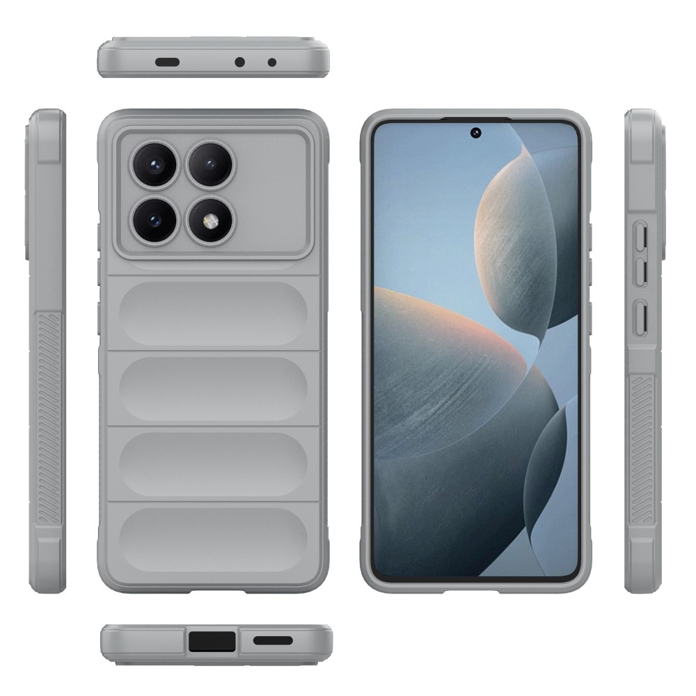 Rugg tartós zselés tok Xiaomi Poco X6 Pro 5G - világosszürke