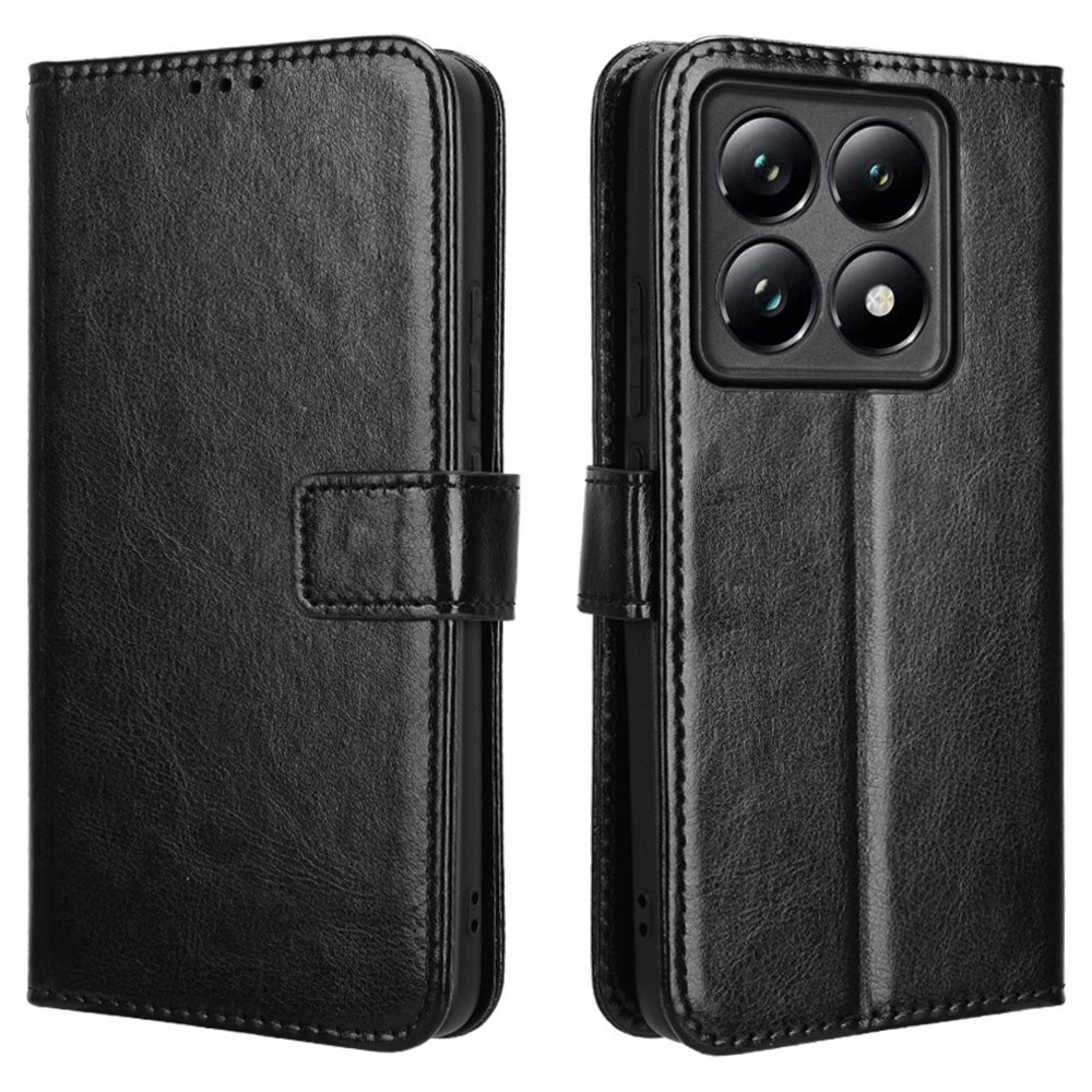 Őrült könyv tok a Xiaomi 14T Pro-hoz - fekete