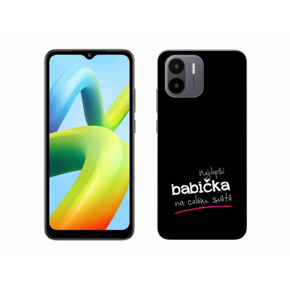 Gél borító mmCase a Xiaomi Redmi A1 - a legjobb nagymama 4 fekete háttérrel