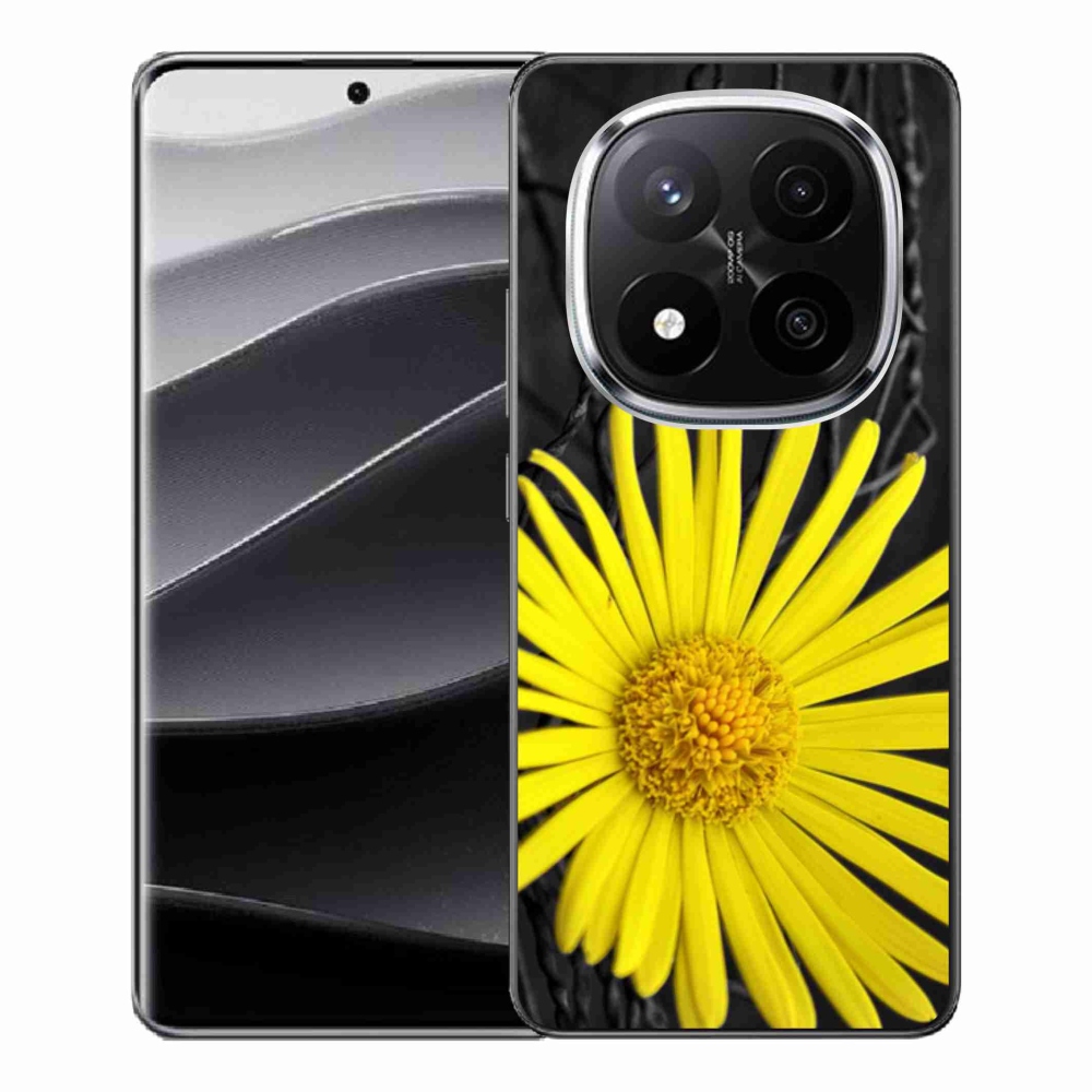 Gél borítás mmCase a Xiaomi Redmi Note 14 Pro+ 5G-hez - sárga virág