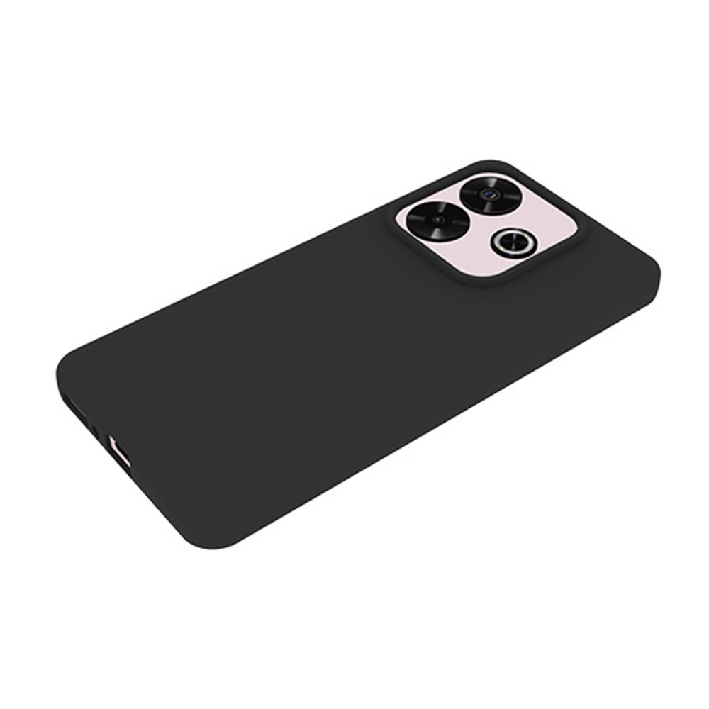 Matt zselés tok Xiaomi Redmi Note 14 5G-hez - fekete