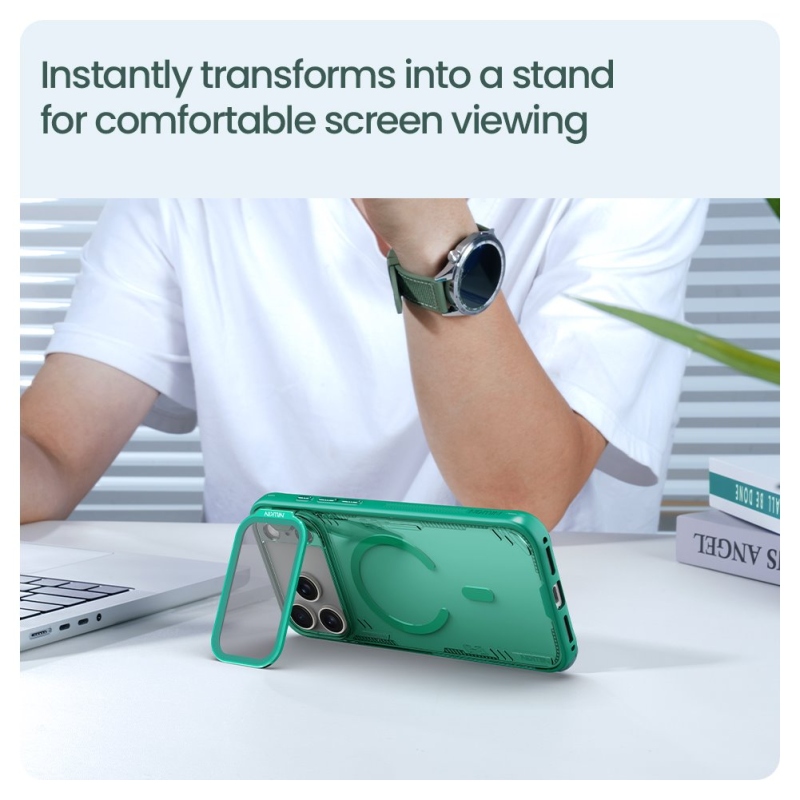 Nillkin Iceblade Prop mágneses borító Apple iPhone 17 Pro Max készülékhez Dune Brown