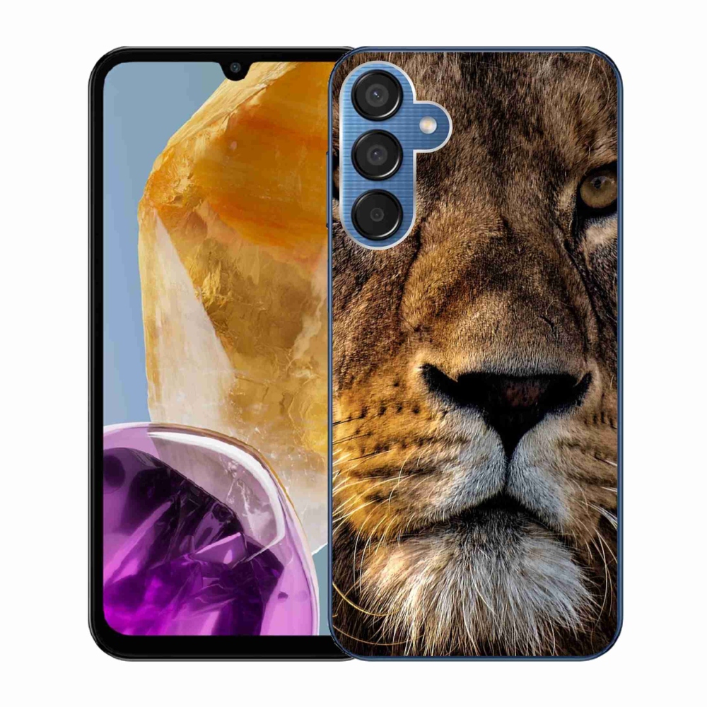 Gél tok mmCase a Samsung Galaxy M15 5G készülékhez - oroszlán