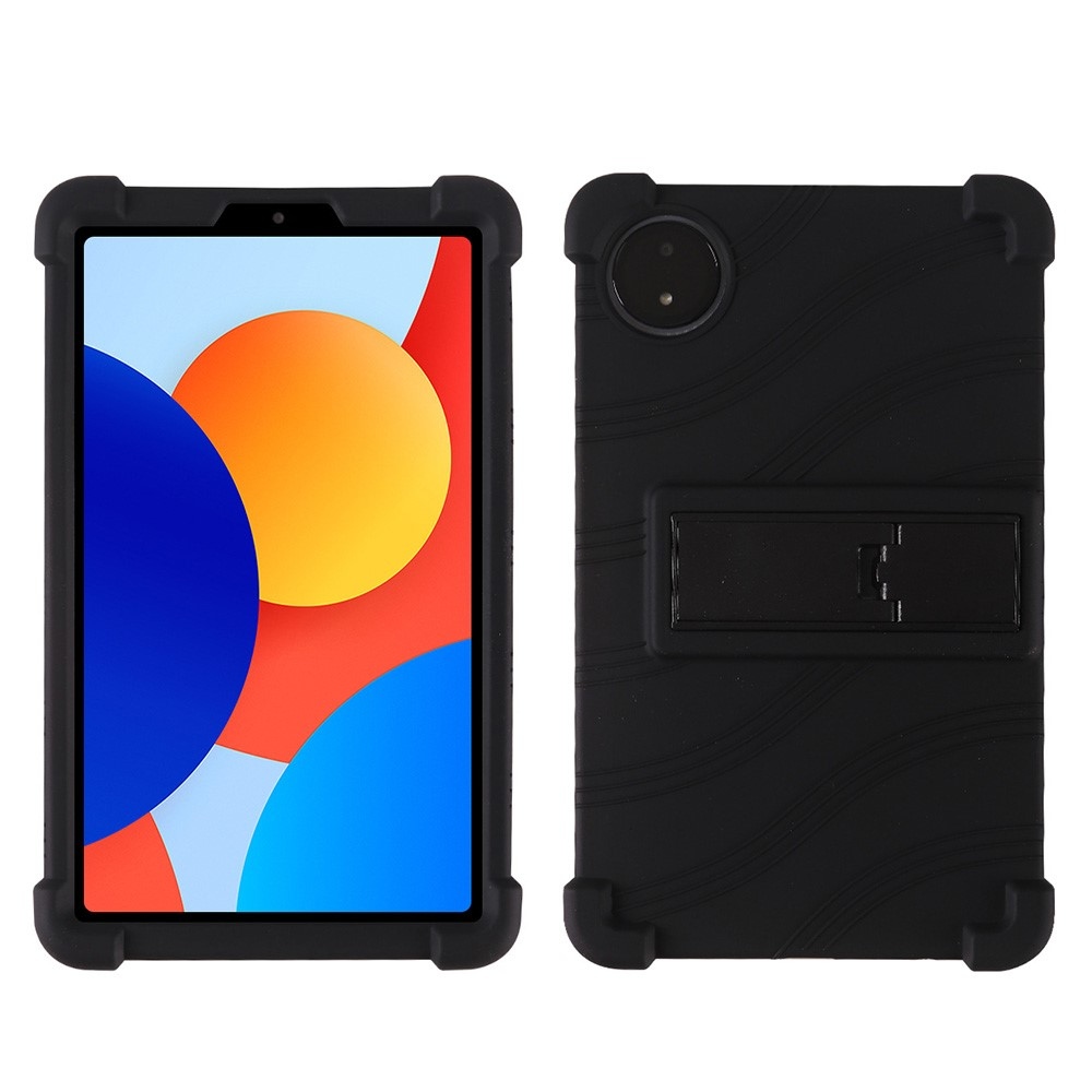 Védő szilikon tok megerősített sarkokkal a Xiaomi Redmi Pad SE 8.7 készülékre - fekete