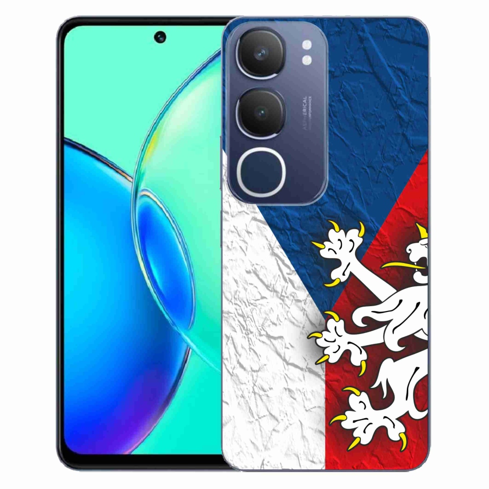 Zselés borítás mmCase a Vivo Y19s - cseh zászlóhoz 1