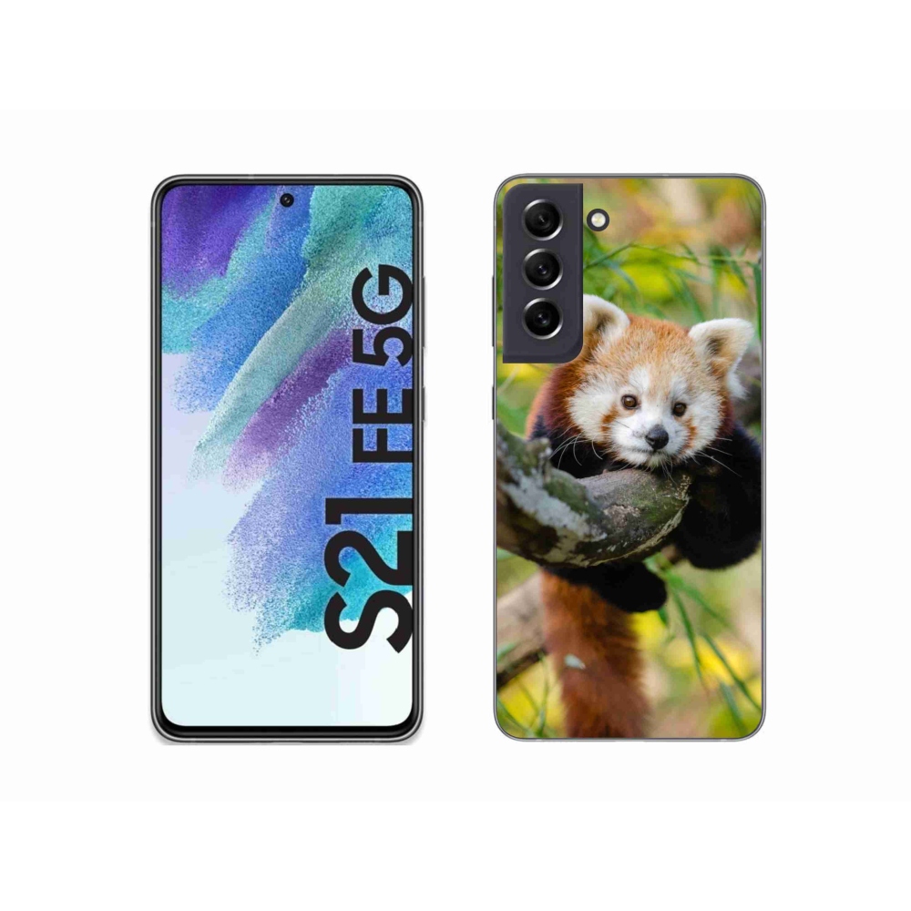 Zselés borítás mmCase Samsung Galaxy S21 FE 5G - pandavörös