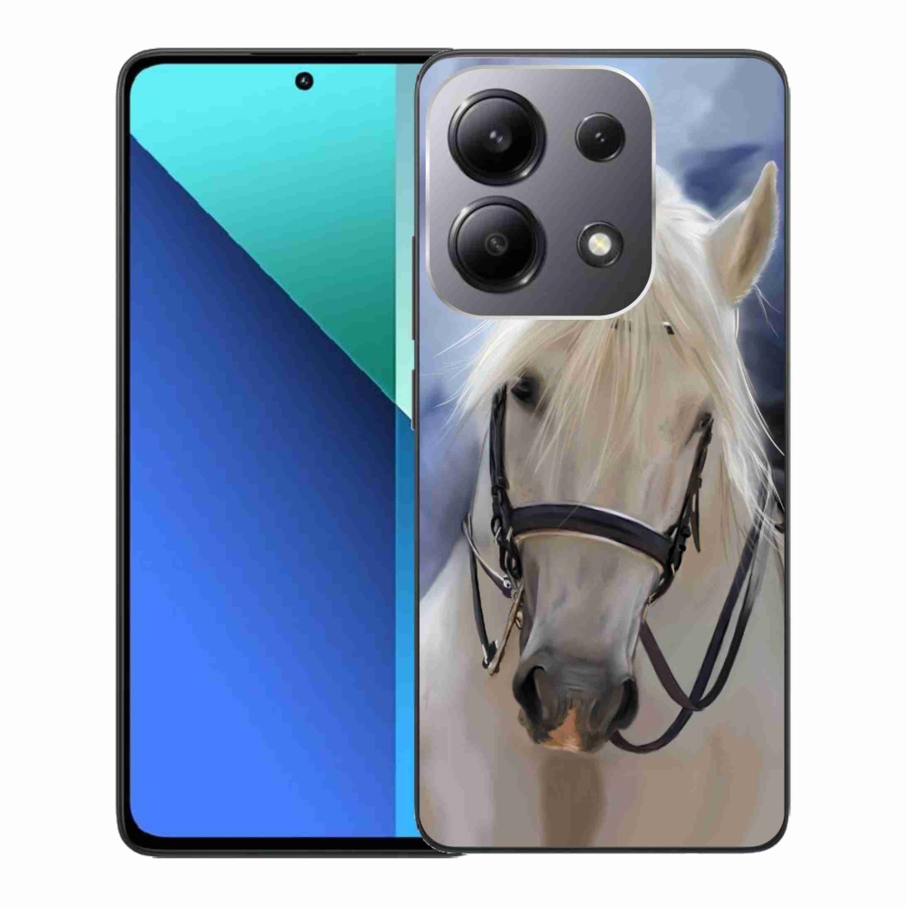 Gél borítás mmCase a Xiaomi Redmi Note 13-hoz - fehér ló