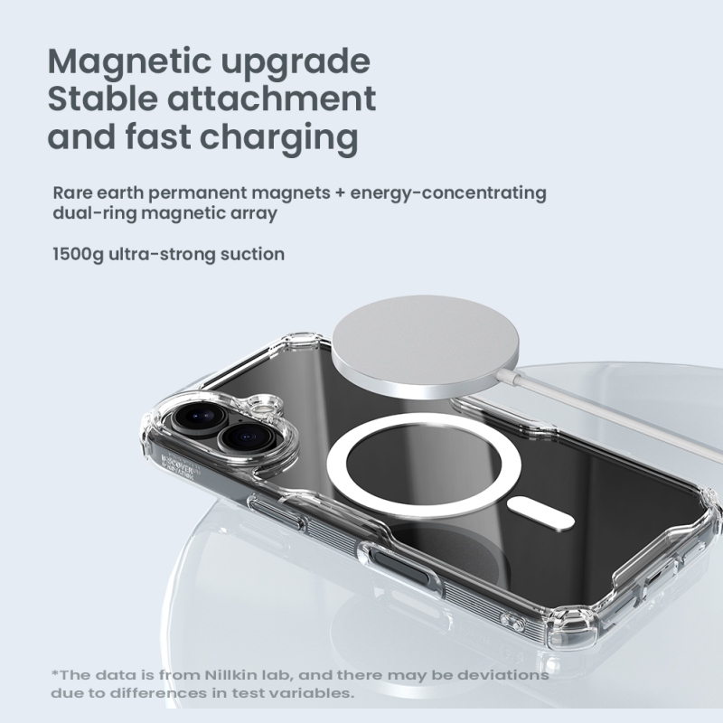 Nillkin Nature TPU PRO mágneses borítás Apple iPhone 16-hoz Átlátszó
