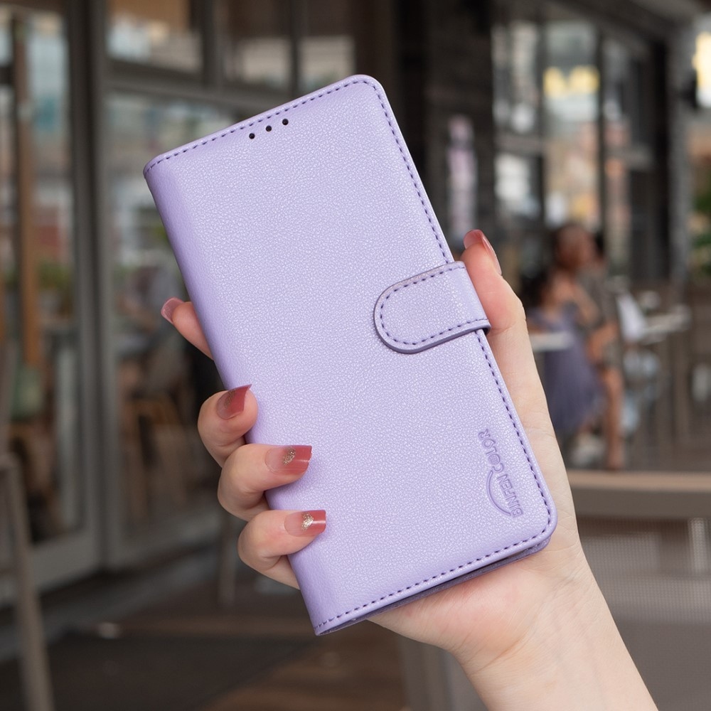 BINFEN könyv tok Xiaomi 15 Pro-hoz - lila