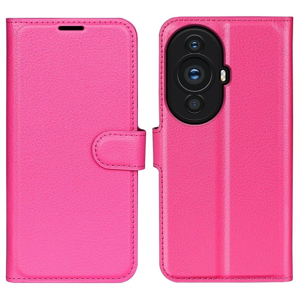 Litchi könyv tok a Huawei Nova 11-hez - rózsaszínű