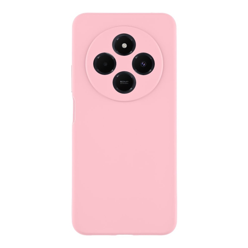 Taktikai bársony Smoothie borító a Xiaomi Redmi 14C 4G/Poco C75 rózsaszín párduchoz